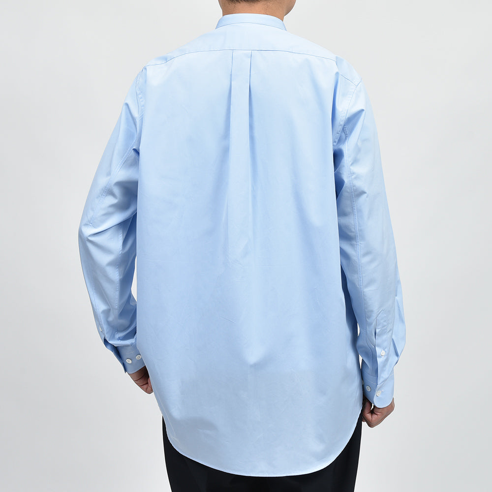 APPLETREES アップルツリーズ OPEN TRAVELER SHIRTS コットン ポプリン バンドカラーシャツ