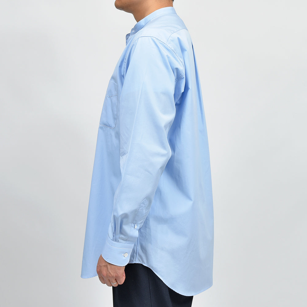 APPLETREES アップルツリーズ OPEN TRAVELER SHIRTS コットン ポプリン バンドカラーシャツ