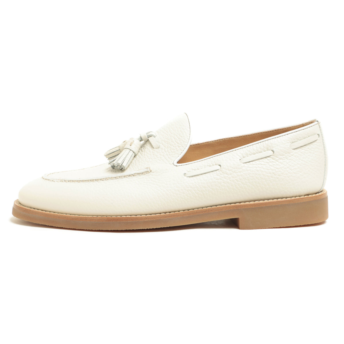 バレット / カーフレザー ホールカット タッセル ローファー / 251U036.2 / OFF WHITE オフホワイト