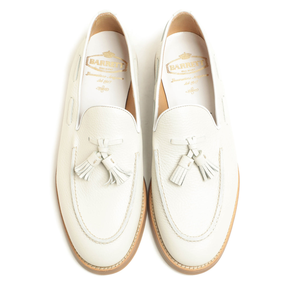 バレット / カーフレザー ホールカット タッセル ローファー / 251U036.2 / OFF WHITE オフホワイト