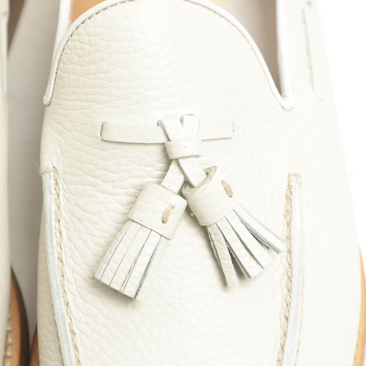 バレット / カーフレザー ホールカット タッセル ローファー / 251U036.2 / OFF WHITE オフホワイト