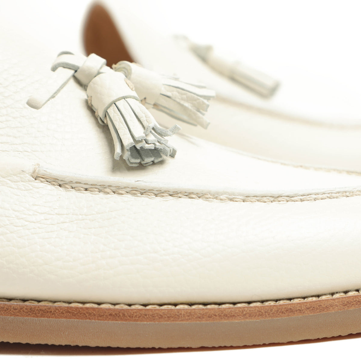 バレット / カーフレザー ホールカット タッセル ローファー / 251U036.2 / OFF WHITE オフホワイト