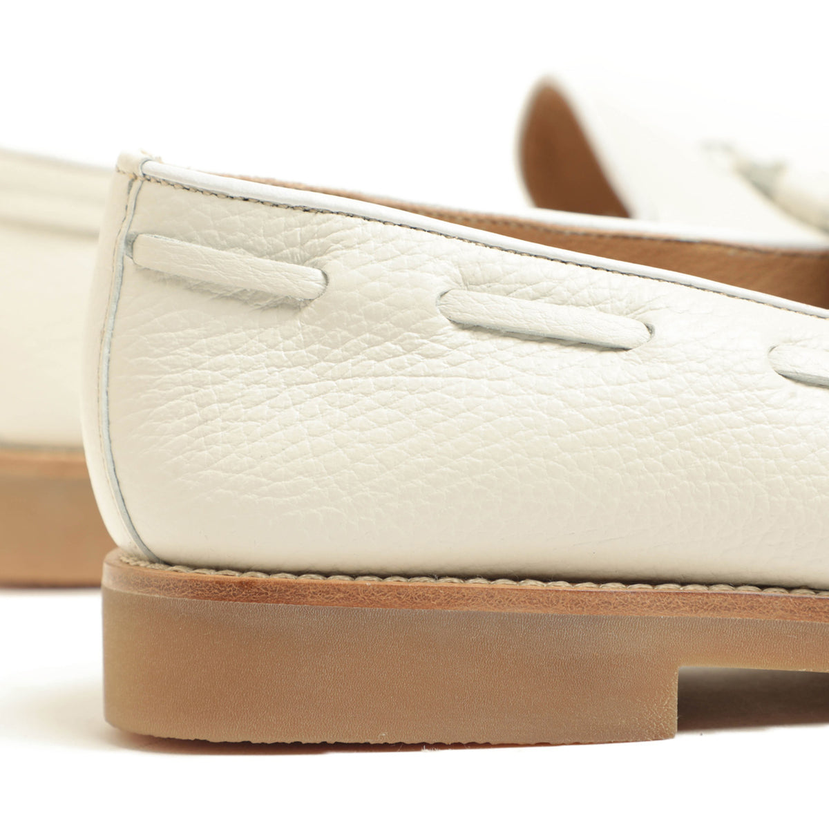 バレット / カーフレザー ホールカット タッセル ローファー / 251U036.2 / OFF WHITE オフホワイト