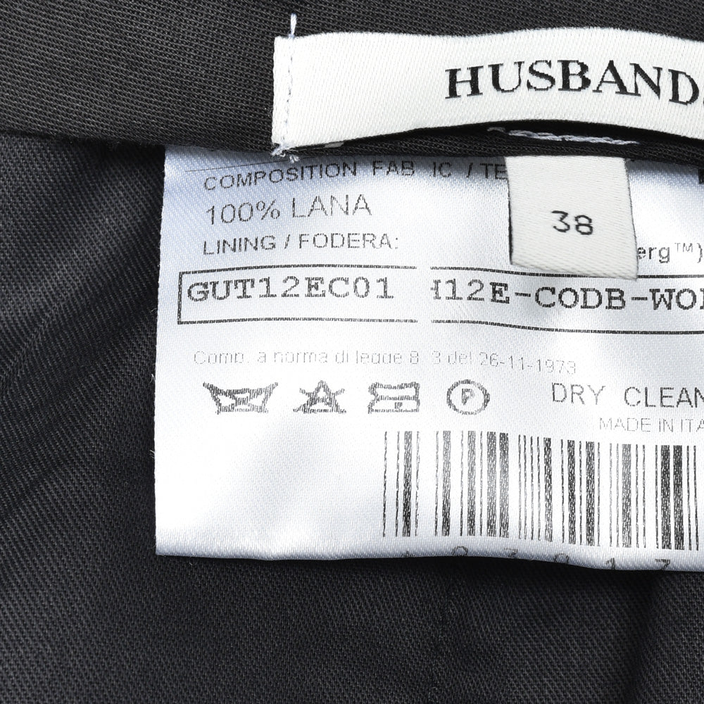 HUSBANDS(ハズバンズ) ウールピンストライプフレアパンツ H12E CODB WOBKWT