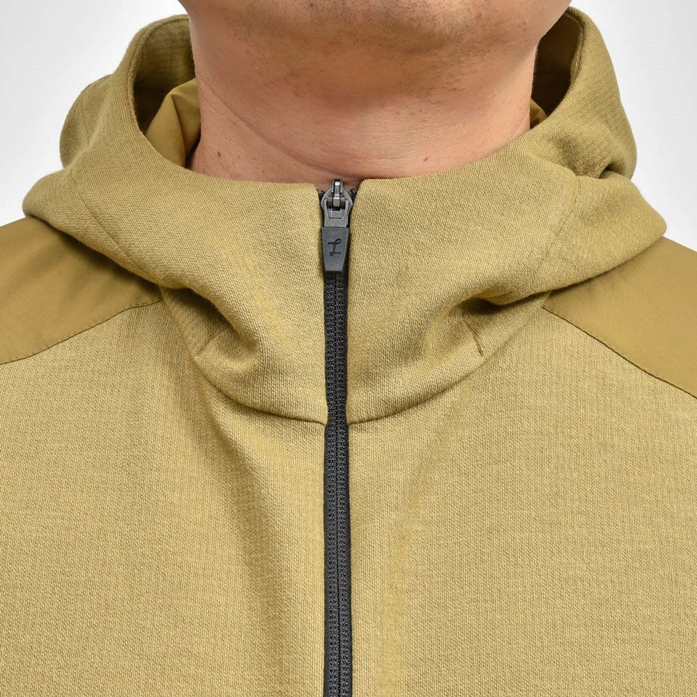 HERNO(ヘルノ) Laminarラミナー コットンジャージ×ナイロンタスランジップフーディー JC00019UL/56015