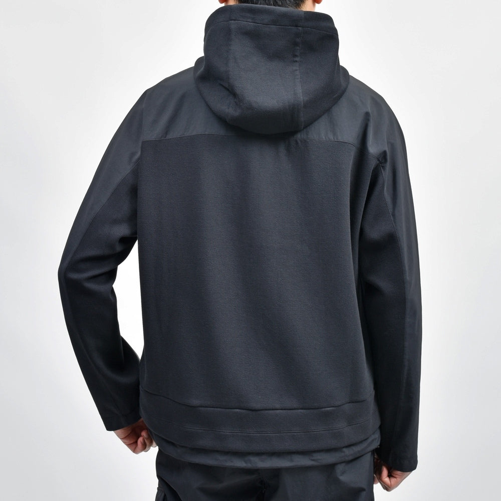 HERNO(ヘルノ) Laminarラミナー コットンジャージ×ナイロンタスランジップフーディー JC00019UL/56015