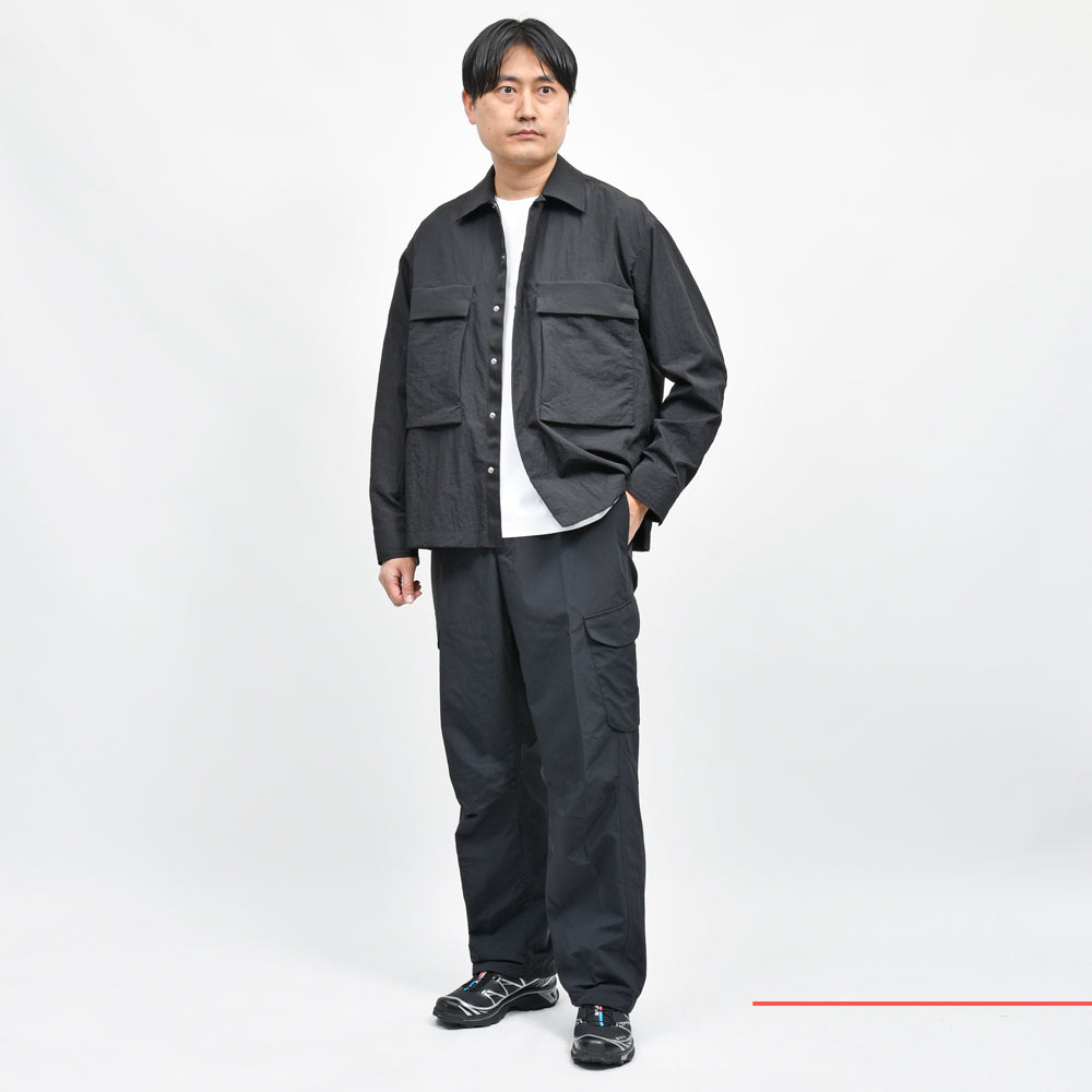 HERNO(ヘルノ) Laminarラミナー ウォーターレペレントナイロンユーティリティシャツジャケット CM00005UL/12827