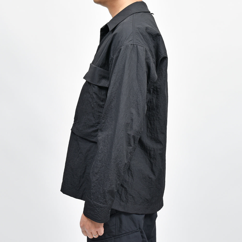 HERNO(ヘルノ) Laminarラミナー ウォーターレペレントナイロンユーティリティシャツジャケット CM00005UL/12827