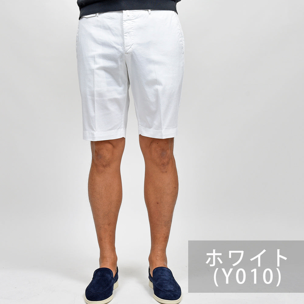 PT TORINO ピーティー トリノ コットン ストレッチ ライトウエイトギャバジン ノープリーツ ショートパンツ BERMUDA/GL04