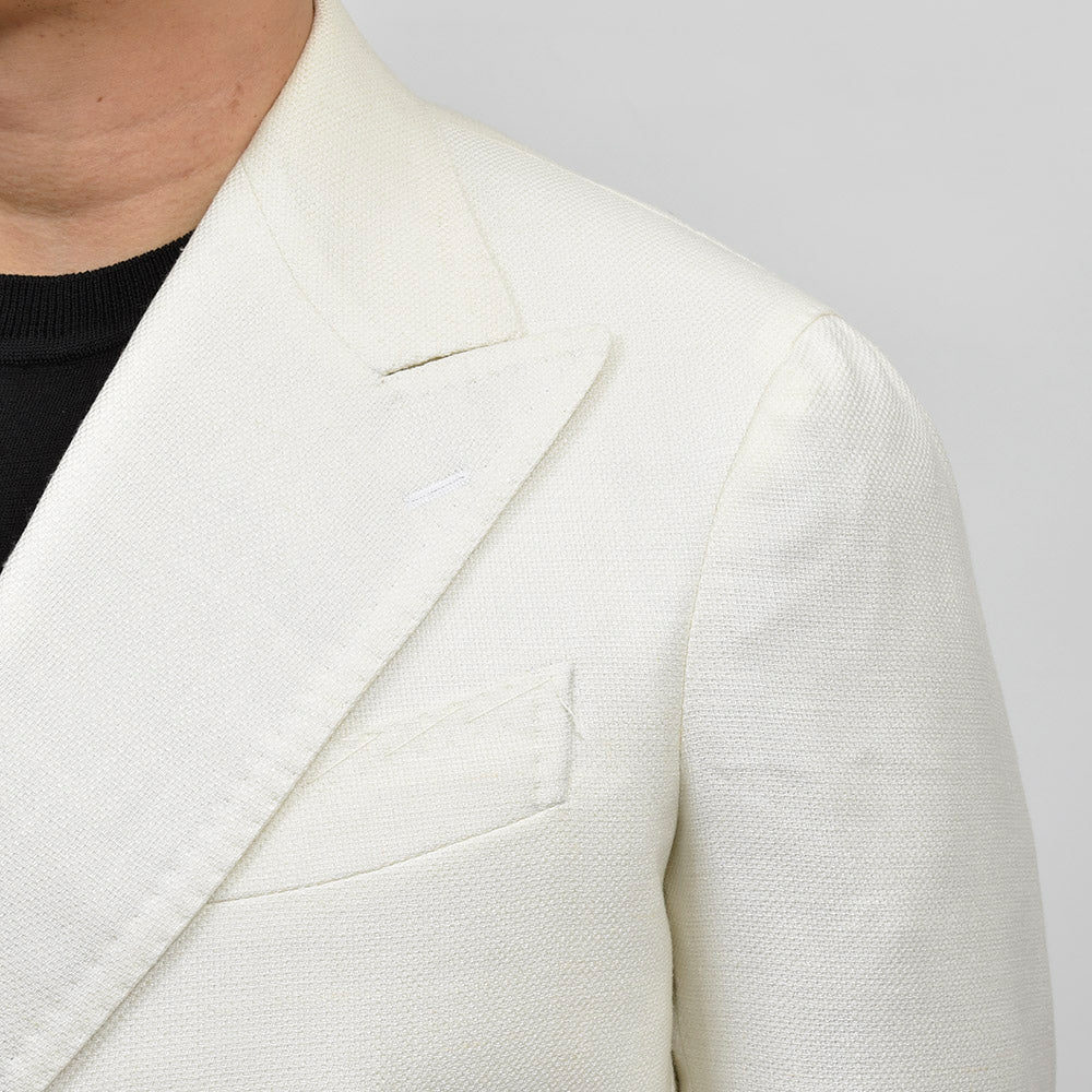TITO ALLEGRETTO ティト アレグレット ウール シルク リネン ホップサック ダブル6Bジャケット