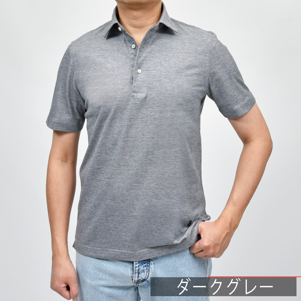 GUY ROVER(ギ ローバー) guji/ring別注ウォッシュドコットン鹿の子S/Sポロ 3850PC235-551500