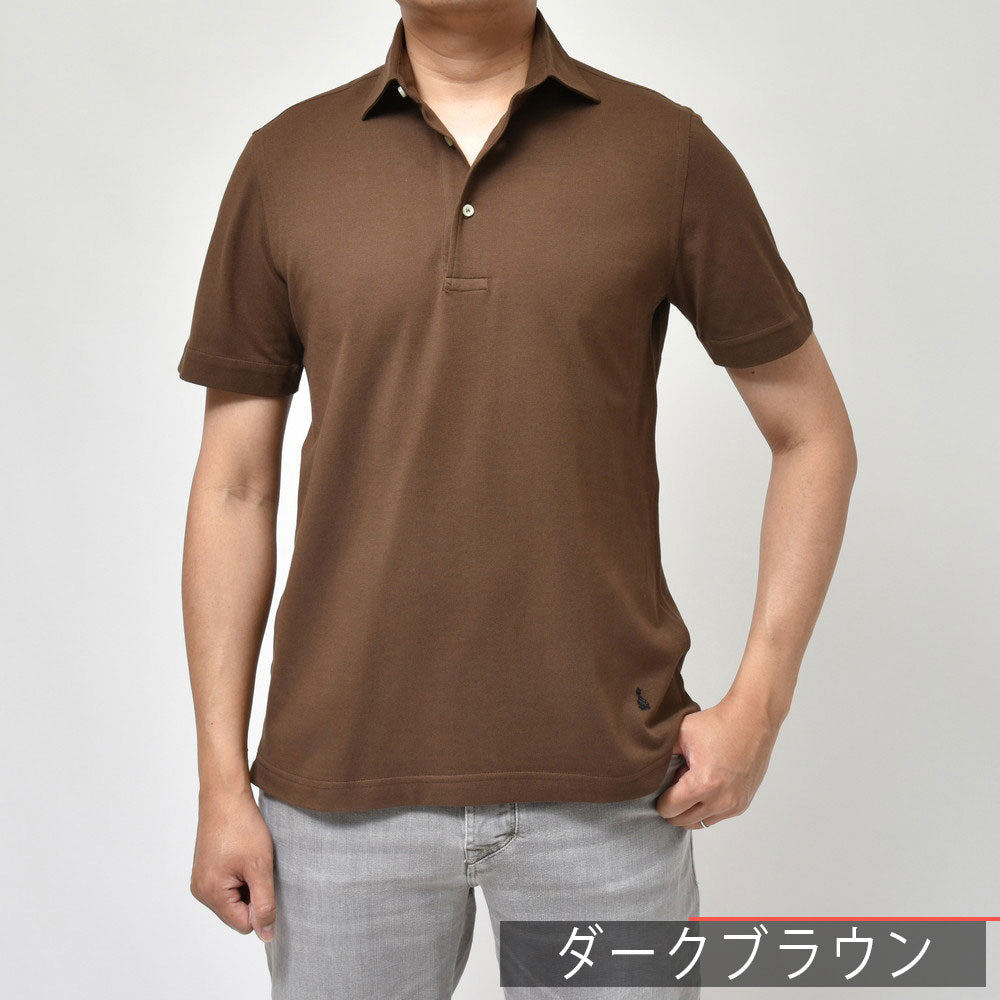 GUY ROVER(ギ ローバー) guji/ring別注ウォッシュドコットン鹿の子S/Sポロ 3850PC235-551500