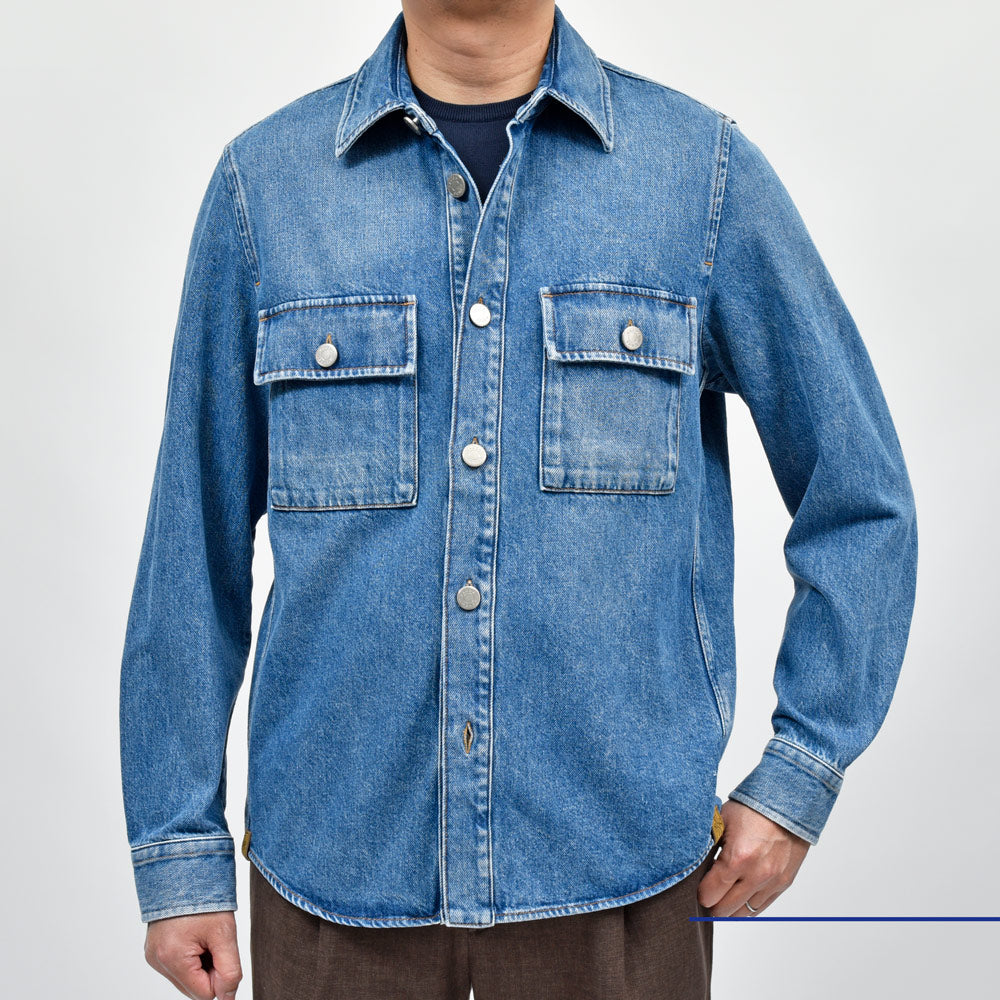 JACOB COHEN(ヤコブコーエン) ウォッシュドコットンセルロースデニムシャツジャケット 226-31809