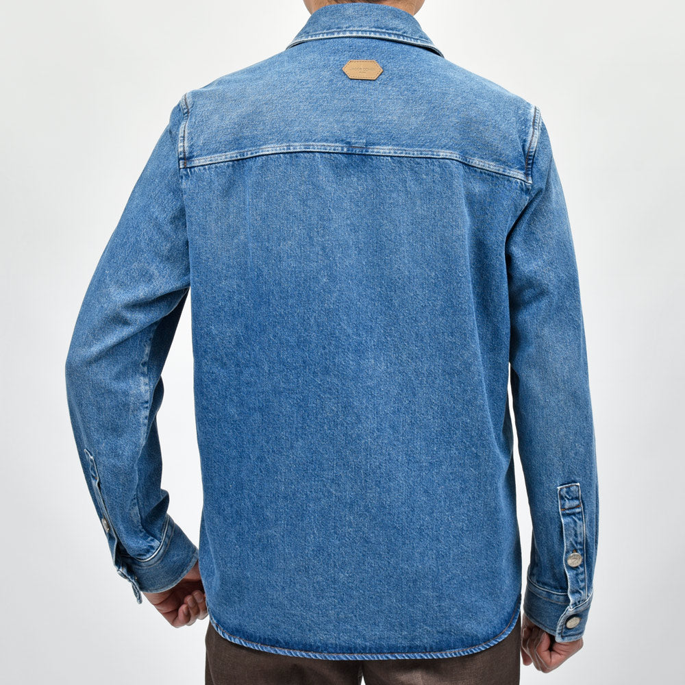 JACOB COHEN(ヤコブコーエン) ウォッシュドコットンセルロースデニムシャツジャケット 226-31809