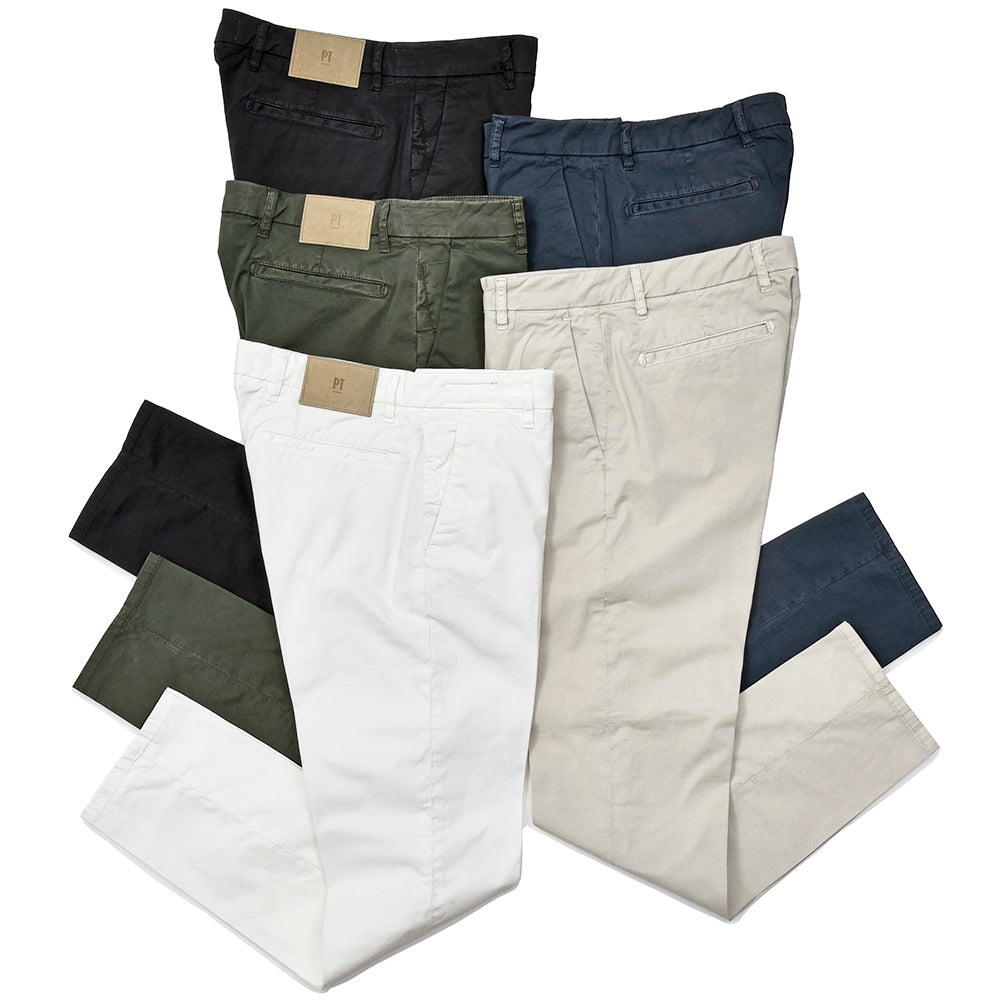 PT TORINO DENIM ピーティートリノデニム ring別注 コットン ストレッチ ツイル ガーメントダイ チノスラックス HOUSE/SUPERSLIM FIT/TU78T0