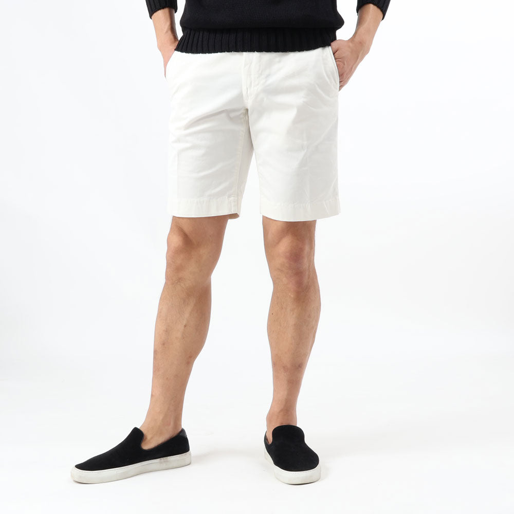 インコテックス / ストレッチ コットンライトギャバ ノープリーツ ショートパンツ/INCOTEX SLACKS/SLIM FIT/11S215 9664A
