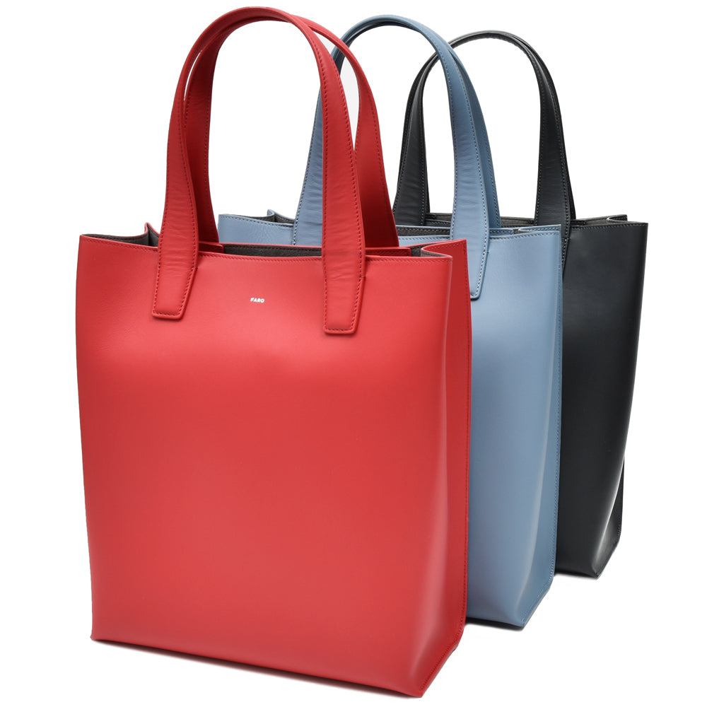 FARO(ファーロ) スムースレザートートバッグ Calma Tote Tall/F2311B103