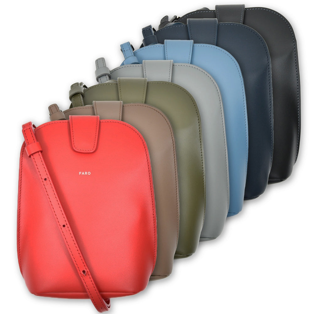 FARO(ファーロ) スムースレザー2WAYミニショルダーバッグ Calma Pouch Shell2/F2411G301