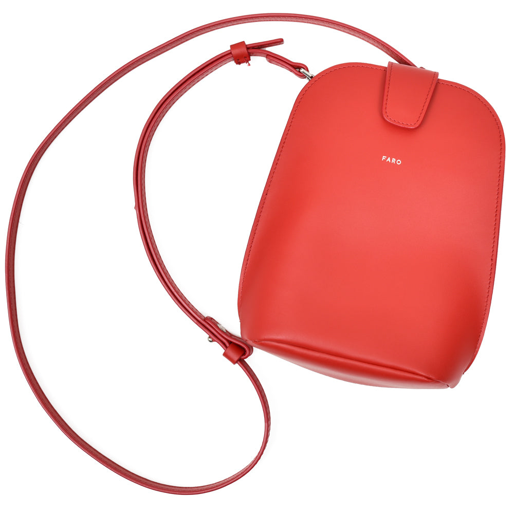 FARO(ファーロ) スムースレザー2WAYミニショルダーバッグ Calma Pouch Shell2/F2411G301