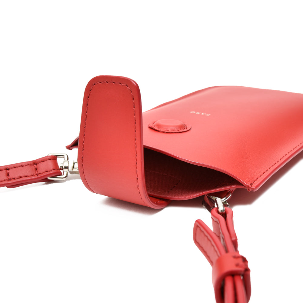 FARO(ファーロ) スムースレザースマートフォンショルダーバッグ Calma Phone Shoulder2/F2411G305