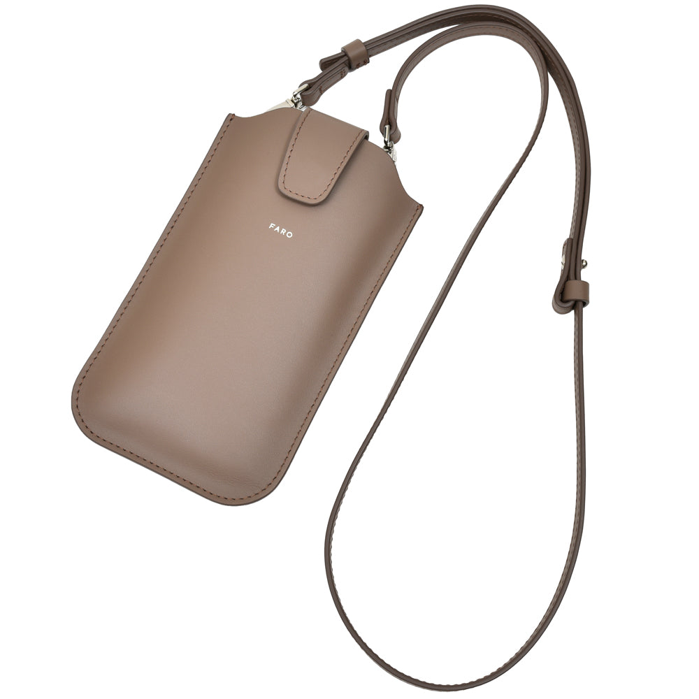 FARO(ファーロ) スムースレザースマートフォンショルダーバッグ Calma Phone Shoulder2/F2411G305