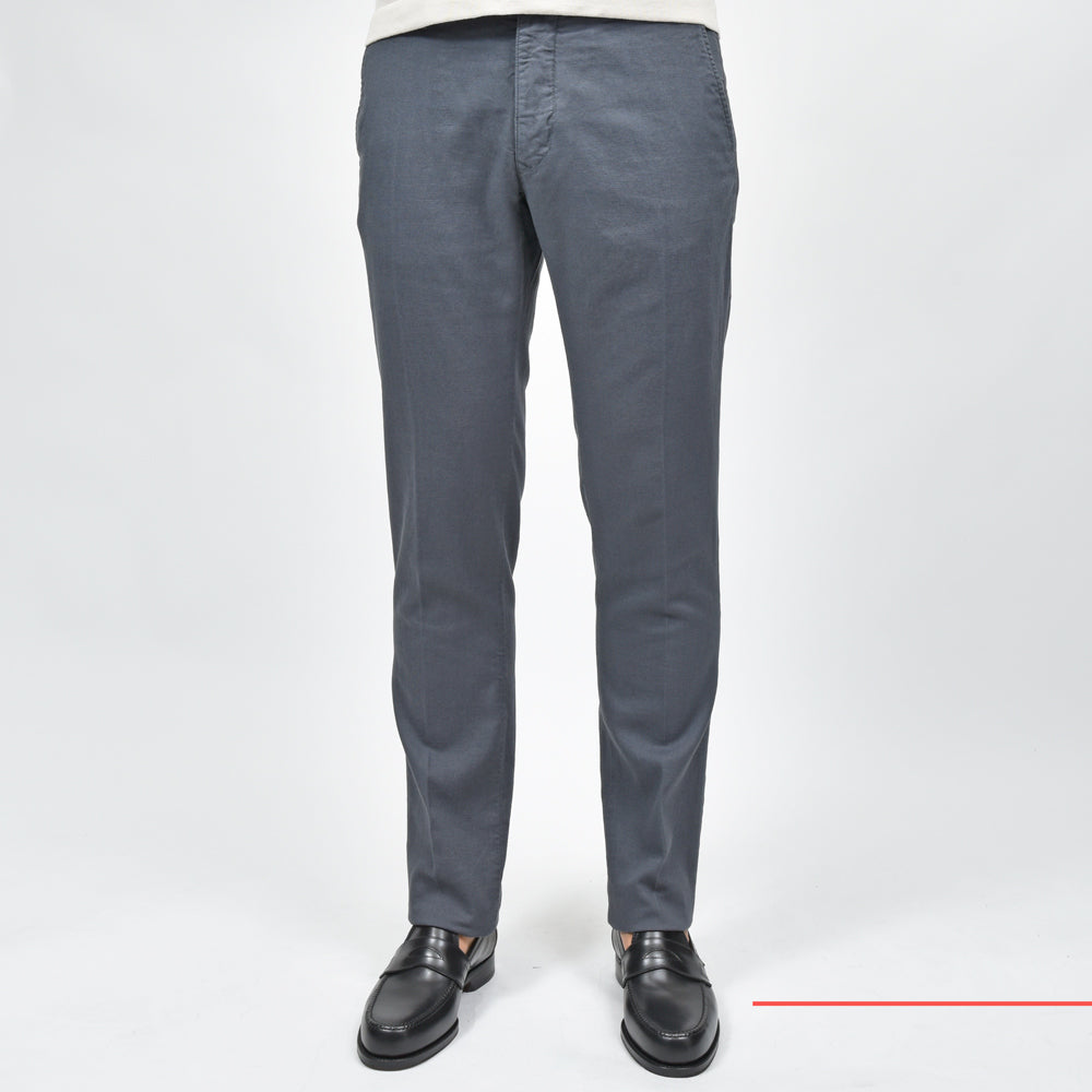 INCOTEX SLACKS(インコテックス スラックス) SLIM FIT ガーメントダイコットンリネンストレッチキャンバステーパードパンツ 470-31574(M)