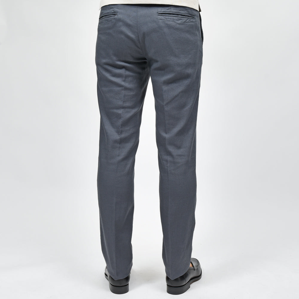 INCOTEX SLACKS(インコテックス スラックス) SLIM FIT ガーメントダイコットンリネンストレッチキャンバステーパードパンツ 470-31574(M)