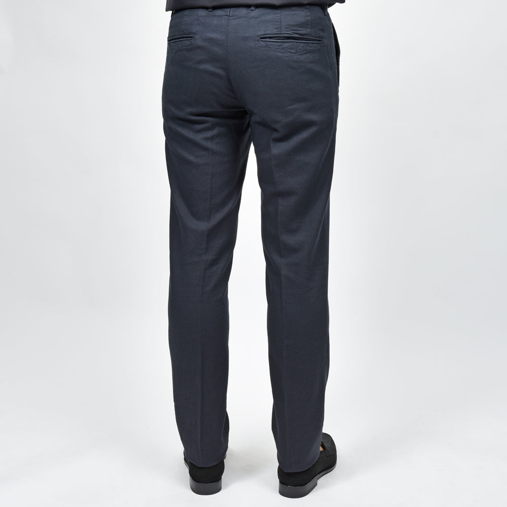 INCOTEX SLACKS(インコテックス スラックス) SLIM FIT ガーメントダイコットンリネンストレッチキャンバステーパードパンツ 470-31574(M)
