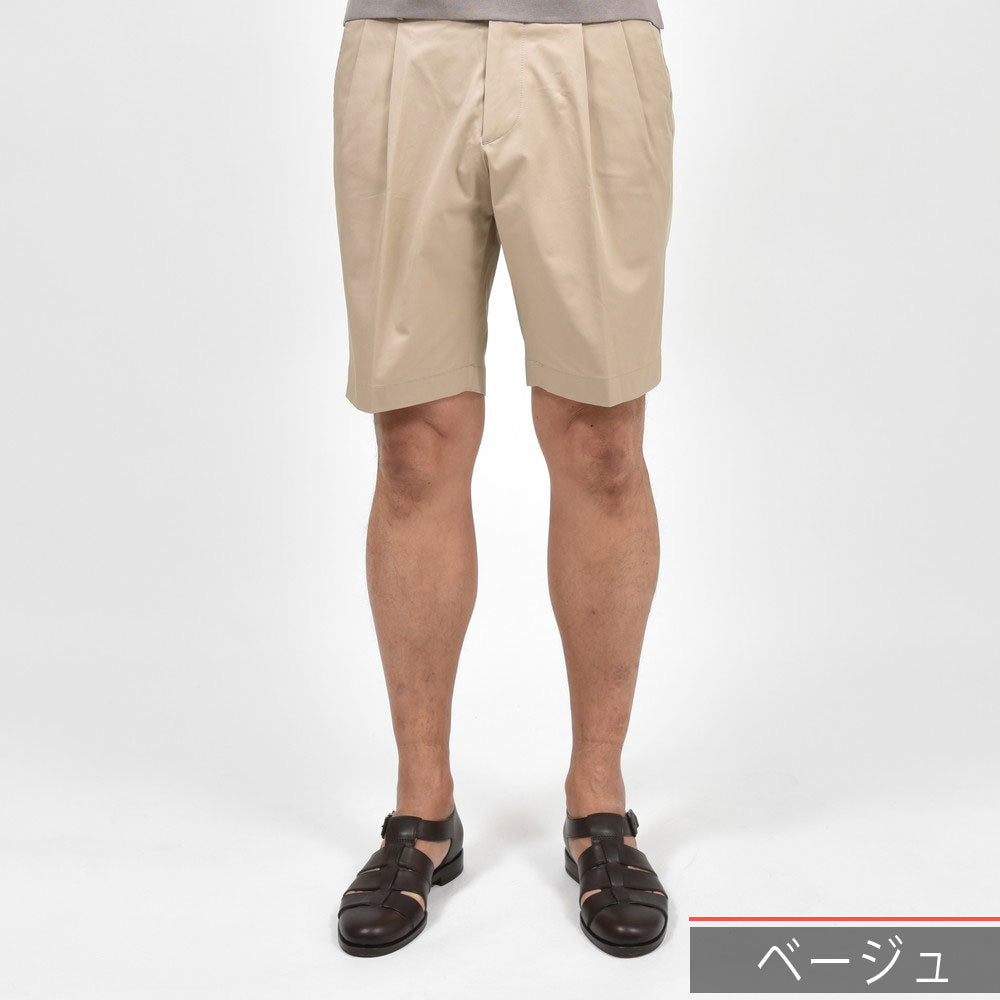 BERWICH(ベルウィッチ) GUJI SHORTグジショーツ ストレッチコットンツイル2プリーツショーツ CK1790X