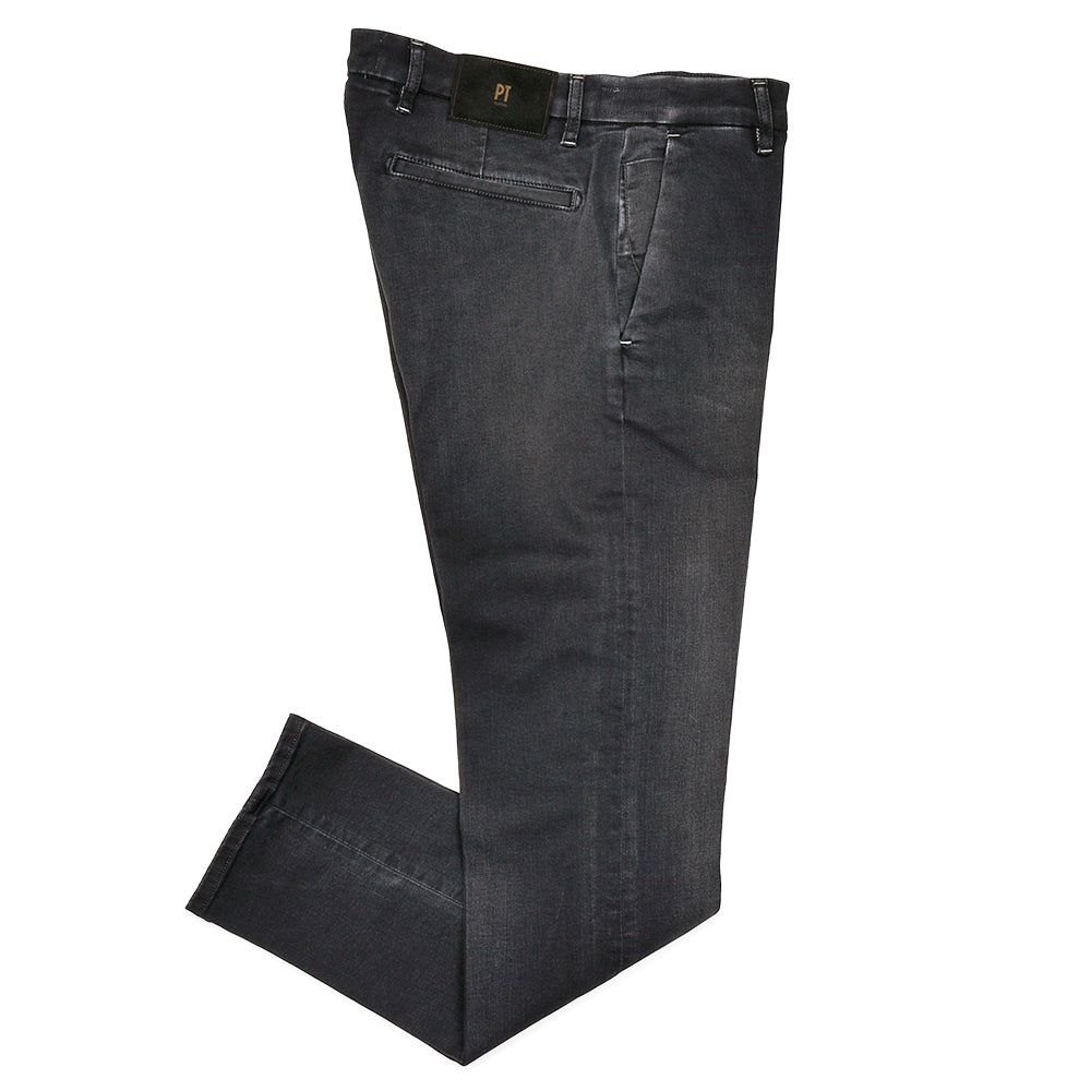 PT TORINO DENIM ピーティートリノデニム ring別注 コットンレーヨンポリエステル ストレッチ ブラックデニムパンツ HOUSE/SUPERSLIM FIT/OA3110