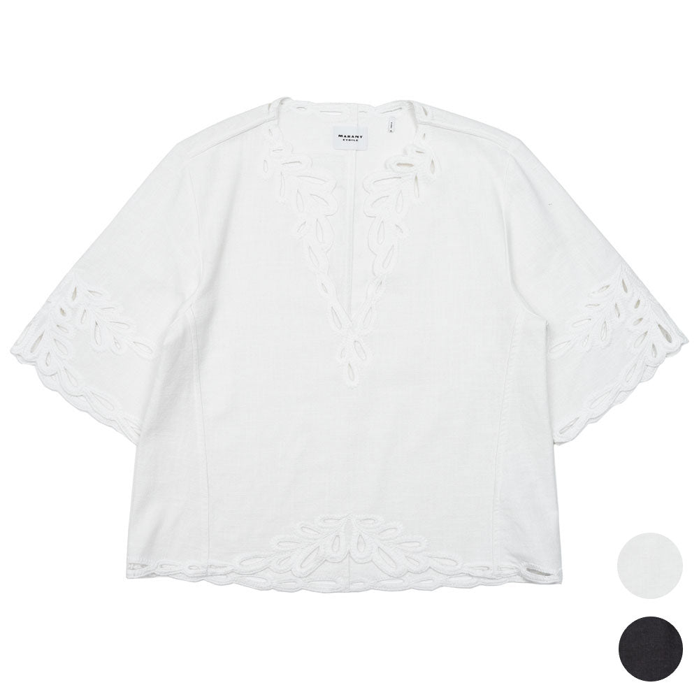 ISABEL MARANT(イザベル マラン) SHANA HT0586FA コットンエンブロイダリーブラウス