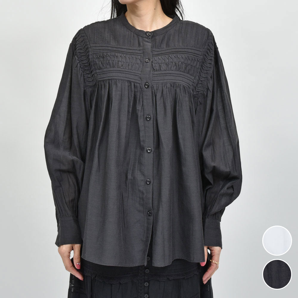 ISABEL MARANT(イザベル マラン) PLALIA HT0002FC コットンギャザーブラウス