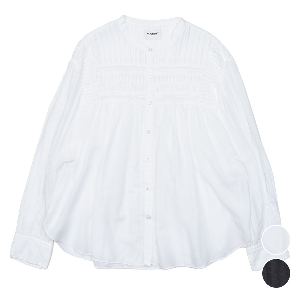 ISABEL MARANT(イザベル マラン) PLALIA HT0002FC コットンギャザーブラウス