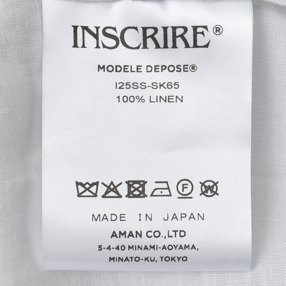 INSCRIRE(アンスクリア) SK65CS リネンスカート