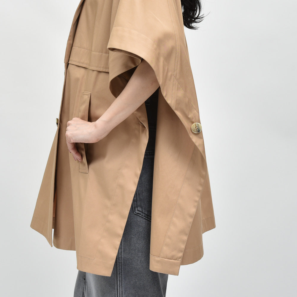 HERNO(ヘルノ) IM000184D コットンギャバジンケープコート