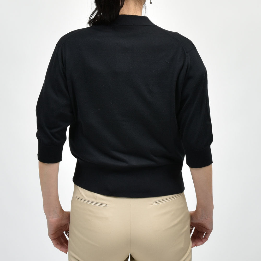 JOHN SMEDLEY(ジョンスメドレー) S4741 クロップドコットンニットカーディガン