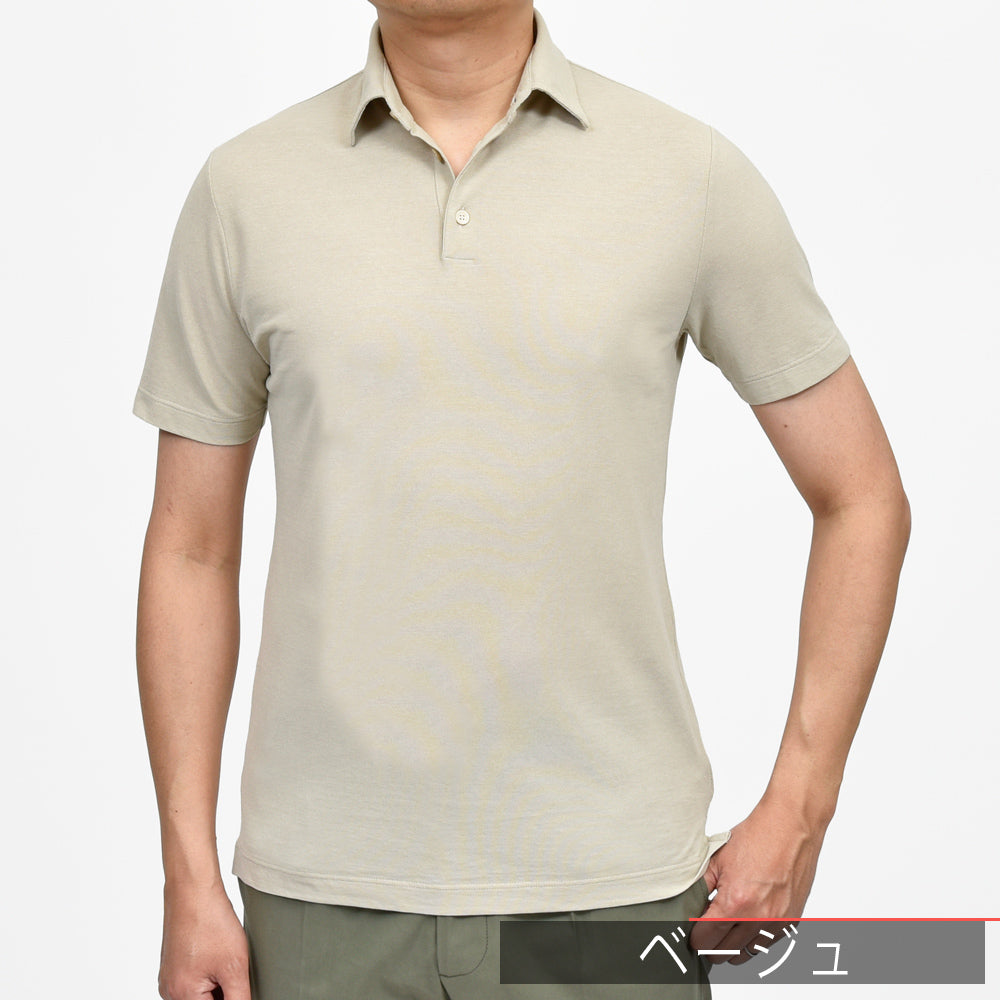 ZANONE(ザノーネ) アイスコットンクレープS/Sポロ POLO MC/SLIM FIT/815109/ZG380/34401(M)