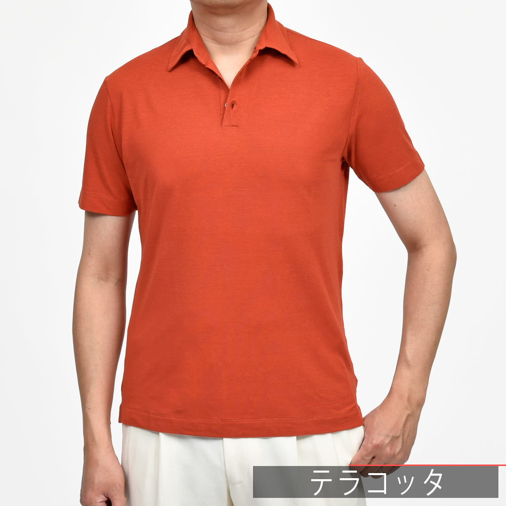 ZANONE(ザノーネ) アイスコットンクレープS/Sポロ POLO MC/SLIM FIT/815109/ZG380/34401(M)