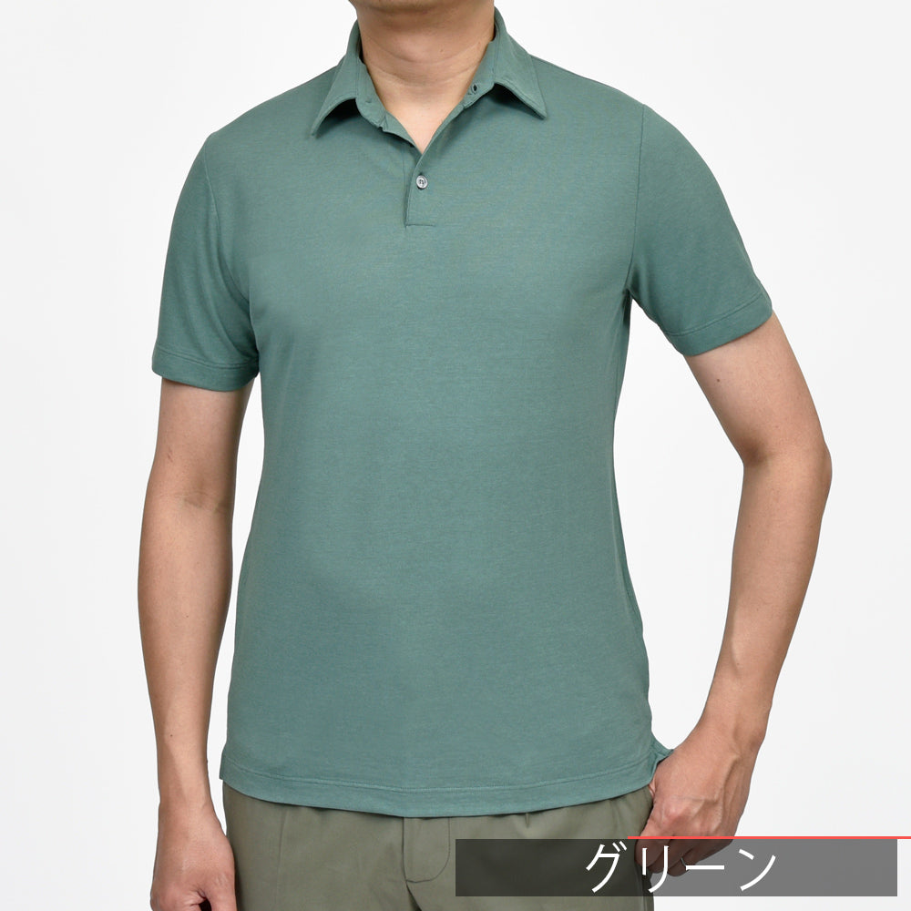ZANONE(ザノーネ) アイスコットンクレープS/Sポロ POLO MC/SLIM FIT/815109/ZG380/34401(M)