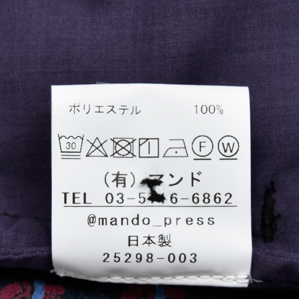 mando(マンド) ポリエステルプリントシャーリングパンツ 25298-003