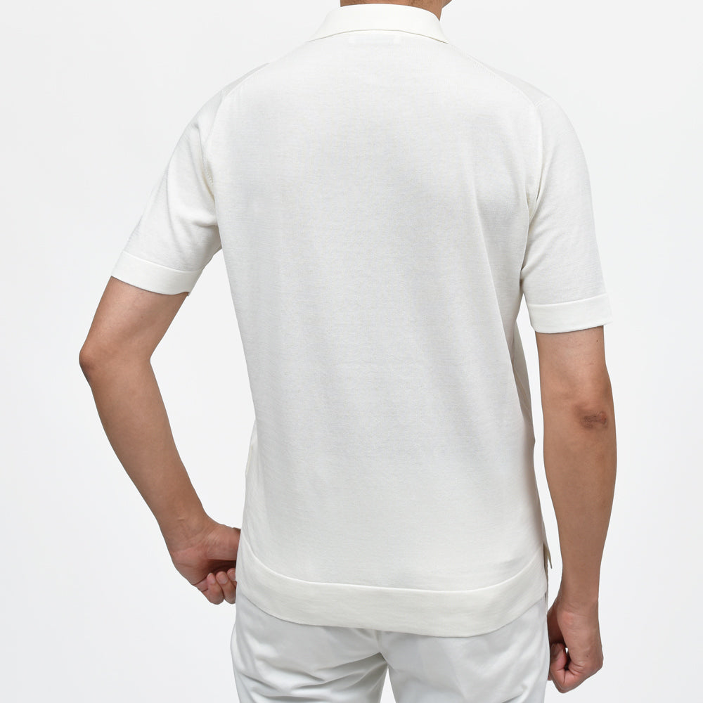 FILIPPO DE LAURENTIIS(フィリッポ デ ローレンティス) クレープコットンS/Sスキッパーポロニット PL0MCSK19