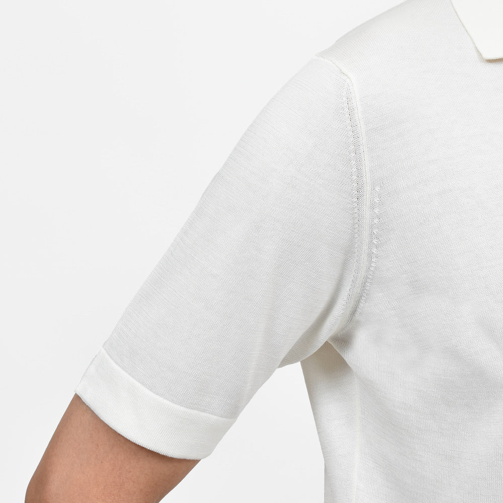 FILIPPO DE LAURENTIIS(フィリッポ デ ローレンティス) クレープコットンS/Sスキッパーポロニット PL0MCSK19