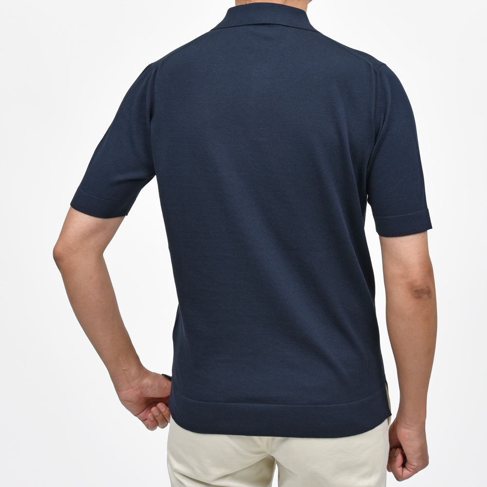 FILIPPO DE LAURENTIIS(フィリッポ デ ローレンティス) クレープコットンS/Sスキッパーポロニット PL0MCSK19