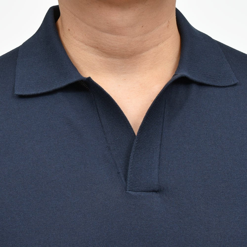 FILIPPO DE LAURENTIIS(フィリッポ デ ローレンティス) クレープコットンS/Sスキッパーポロニット PL0MCSK19