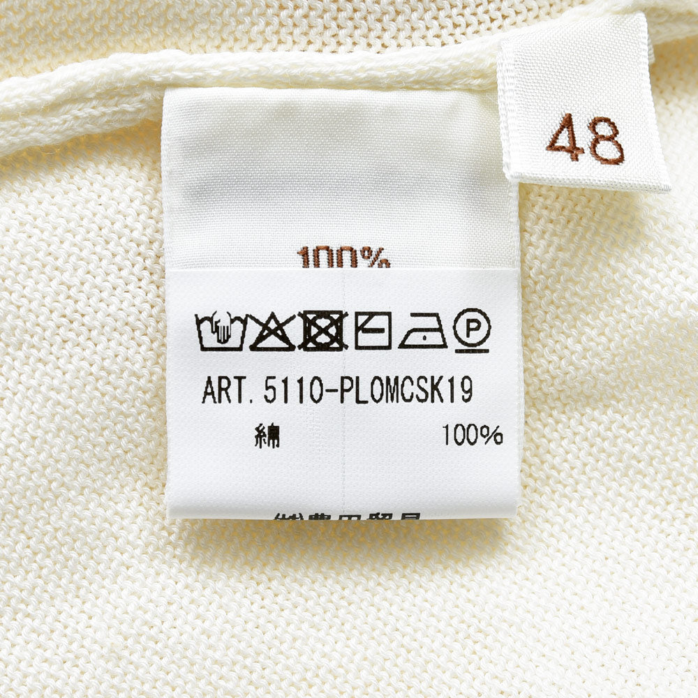 FILIPPO DE LAURENTIIS(フィリッポ デ ローレンティス) クレープコットンS/Sスキッパーポロニット PL0MCSK19