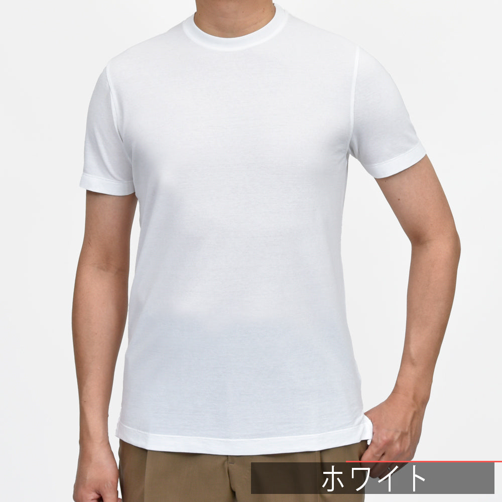 ZANONE(ザノーネ) アイスコットンクレープS/Sクルーネックカットソー TSHIRT MC/SLIM FIT/815194/ZG380/34420(M)