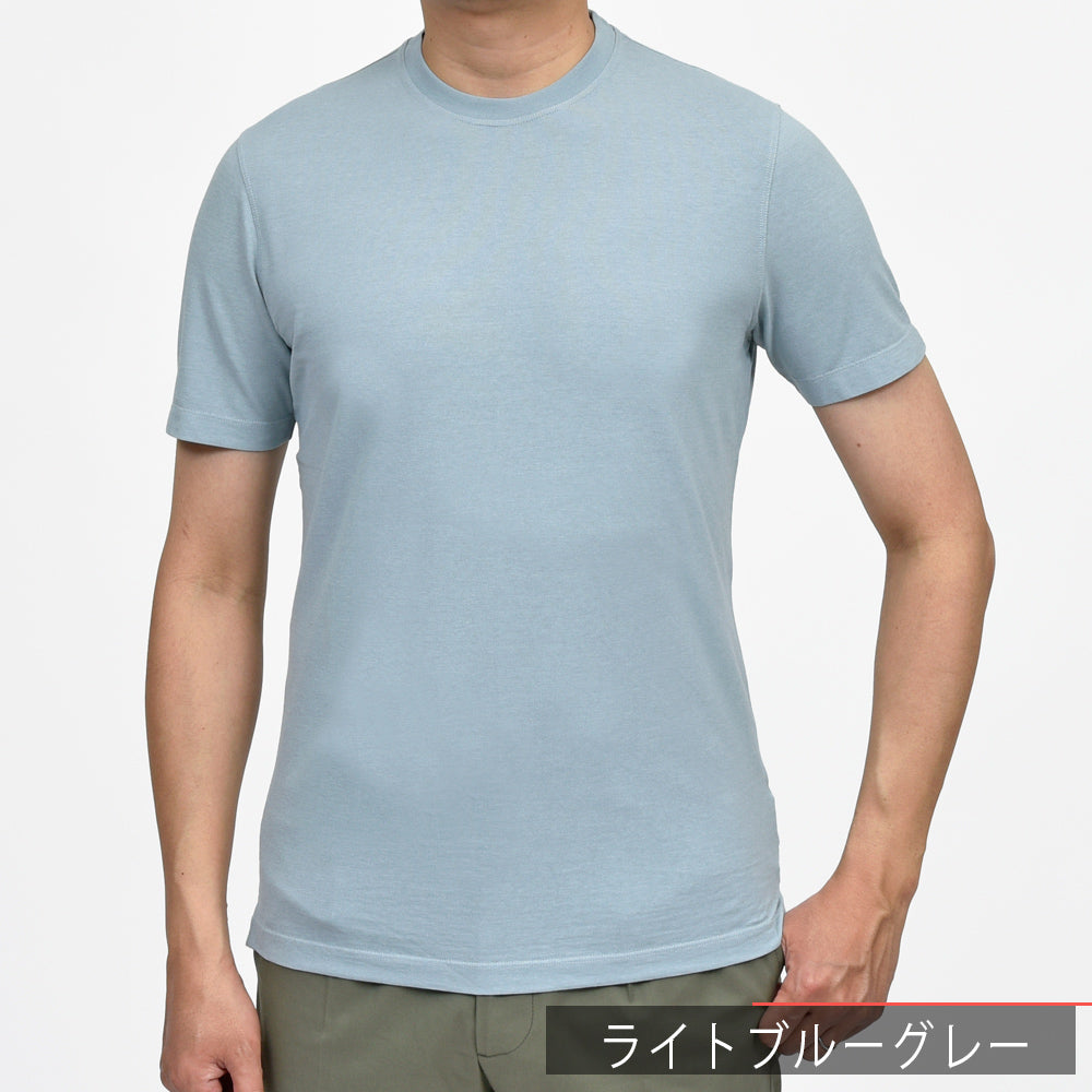 ZANONE(ザノーネ) アイスコットンクレープS/Sクルーネックカットソー TSHIRT MC/SLIM FIT/815194/ZG380/34420(M)