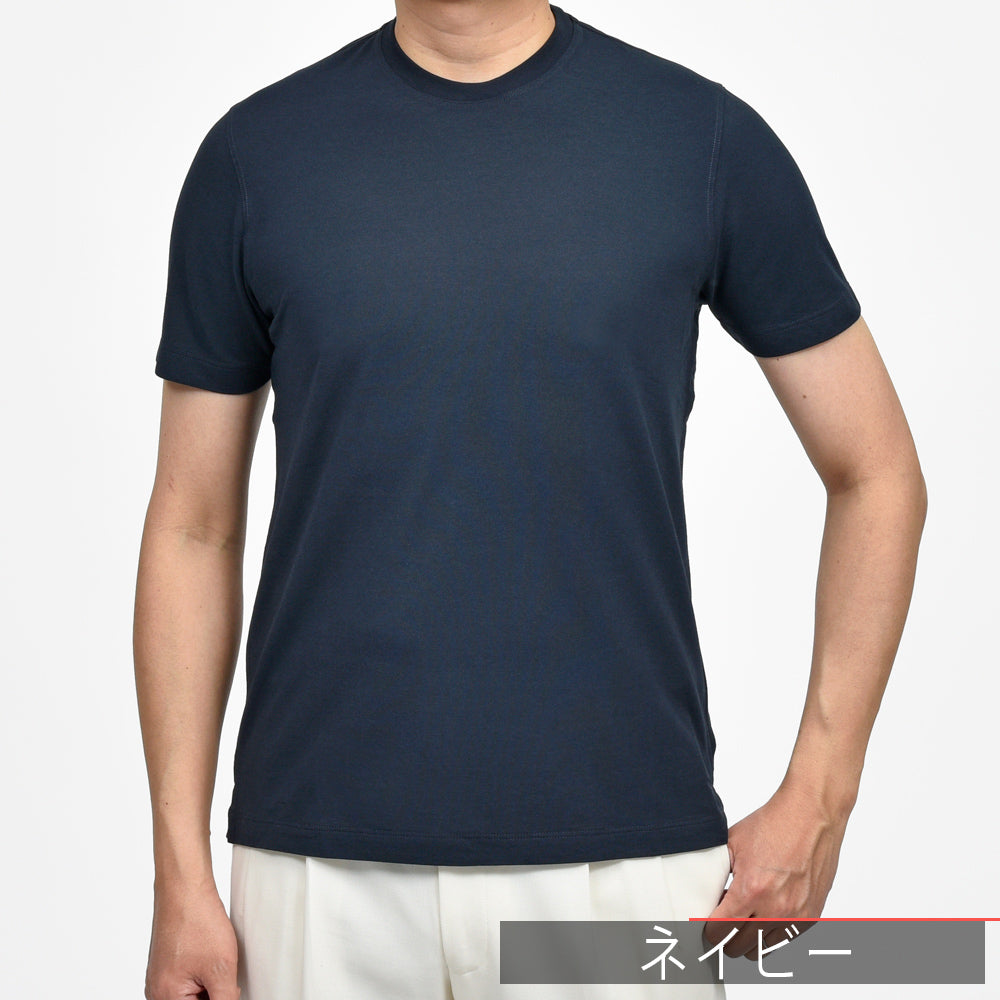 ZANONE(ザノーネ) アイスコットンクレープS/Sクルーネックカットソー TSHIRT MC/SLIM FIT/815194/ZG380/34420(M)