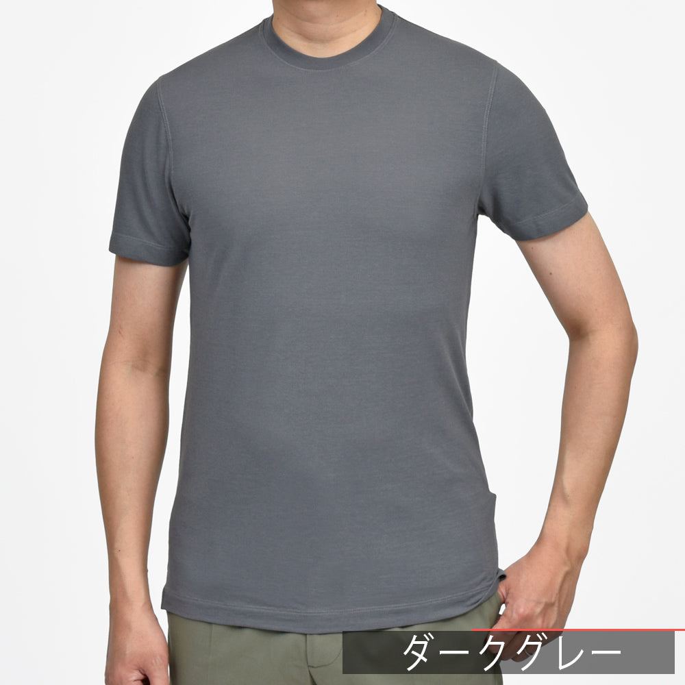 ZANONE(ザノーネ) アイスコットンクレープS/Sクルーネックカットソー TSHIRT MC/SLIM FIT/815194/ZG380/34420(M)