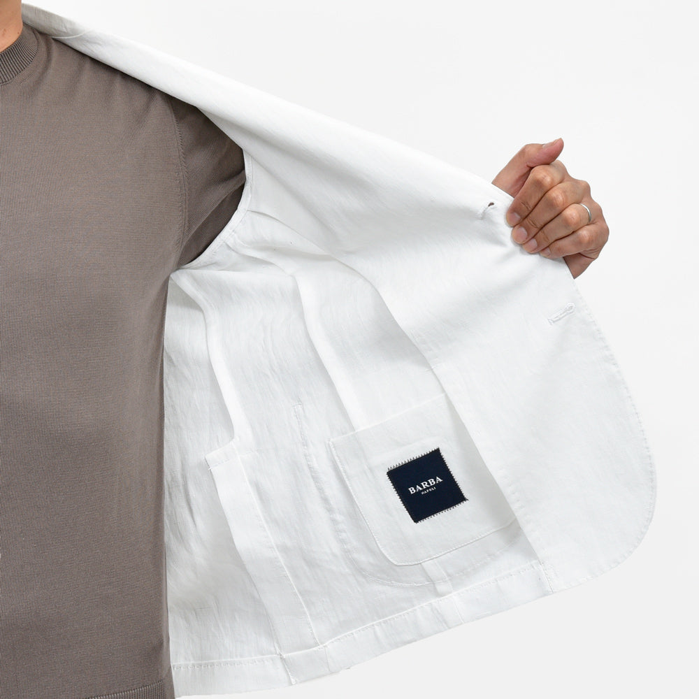 BARBA(バルバ) EASYイージー リネンソリッド2Bジャケット 487-31762